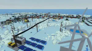 Screenshot of renewable energy sources including wind turbines and solar panels