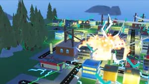 Screenshot of power generator exploding