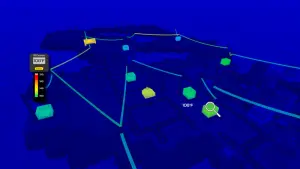Screenshot of IR camera being used to inspect network temperatures