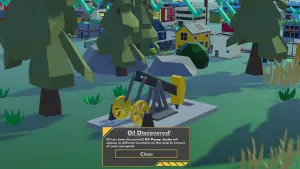 Screenshot of an oil well requiring power supply