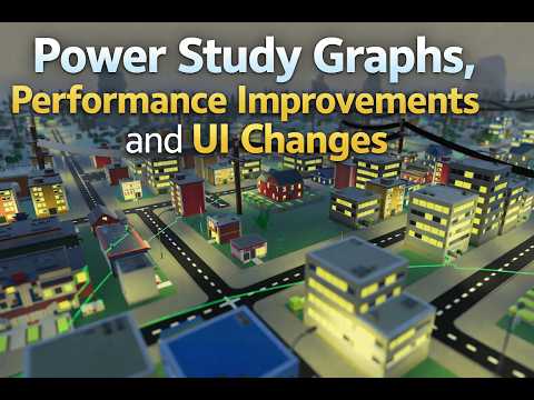 New Power Study Graphs, Performance Improvements and UI Changes | v0.9.006a | Power Network Tycoon - Click to watch