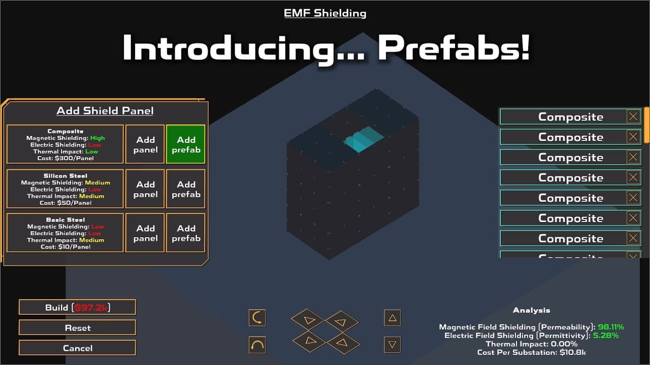 Power Network Tycoon - EMF Shield Prefab Trailer - Click to watch