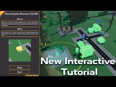 New Interactive Tutorial - Power Network Tycoon - Click to watch