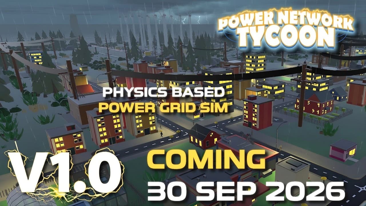 Power Network Tycoon 1.0: Coming September 30 - Click to watch the launch trailer